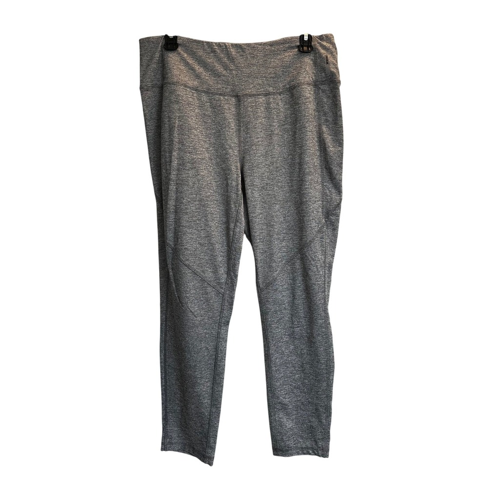 RBX Womens Space Dye Heathered Gray Active Leggings XL RN63619 CR6630R